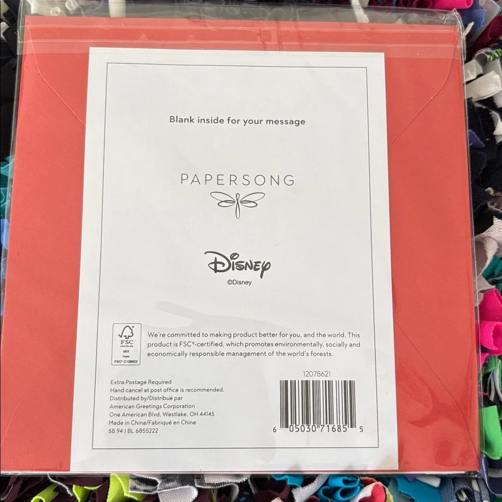 🆕American Greetings-Papersong Disney “Mickey Mouse” Greeting Card